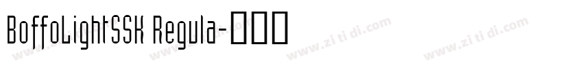 BoffoLightSSK Regula字体转换